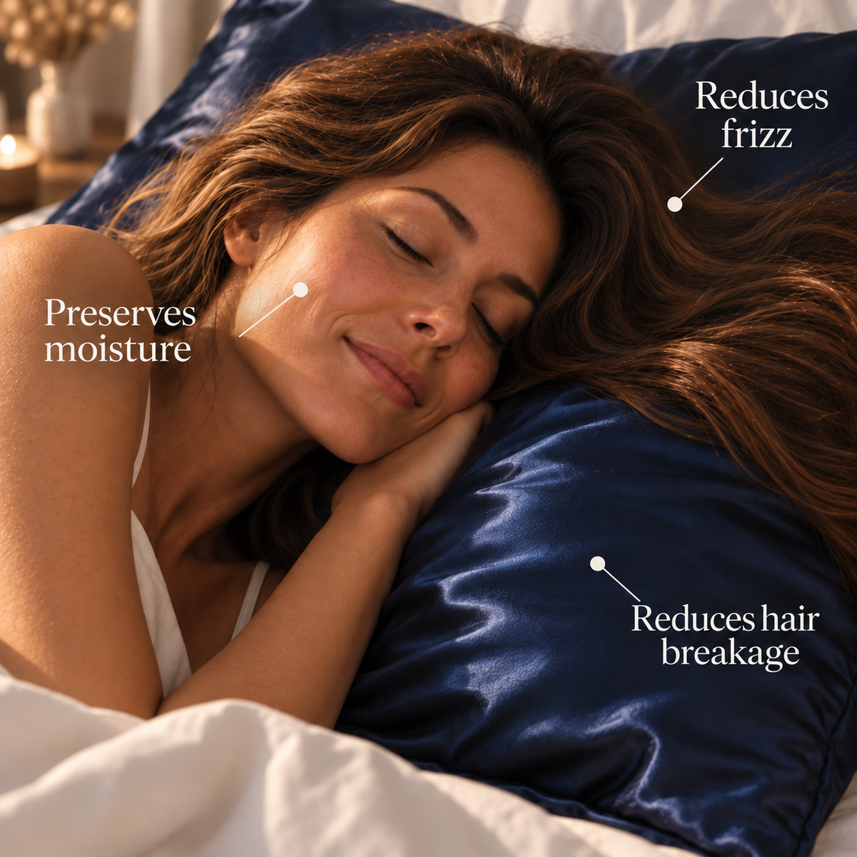 100% PURE MULBERRY SILK PILLOWCASE — SILK & SLUMBER™